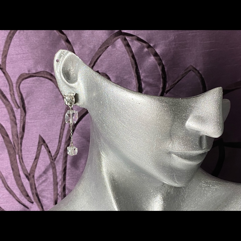 White House Black Market Crystal Dangle Earrings